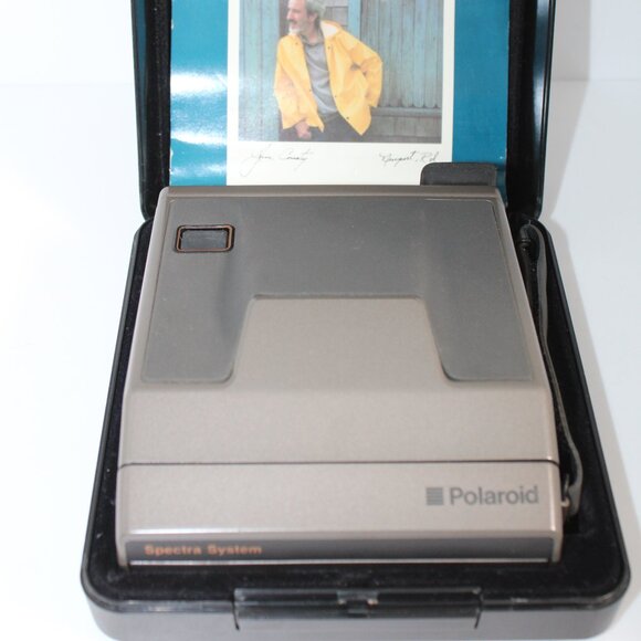 Vintage Polaroid Spectra System Camera in Original Case, Strap, Manual UNTESTED - Picture 2 of 16